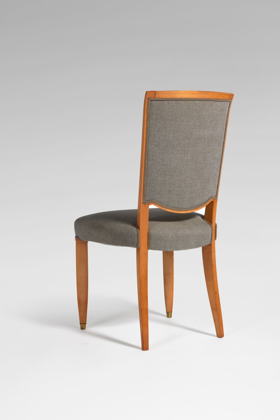 JULES LELEU, SET OF 4 CHAIRS, c. 1948