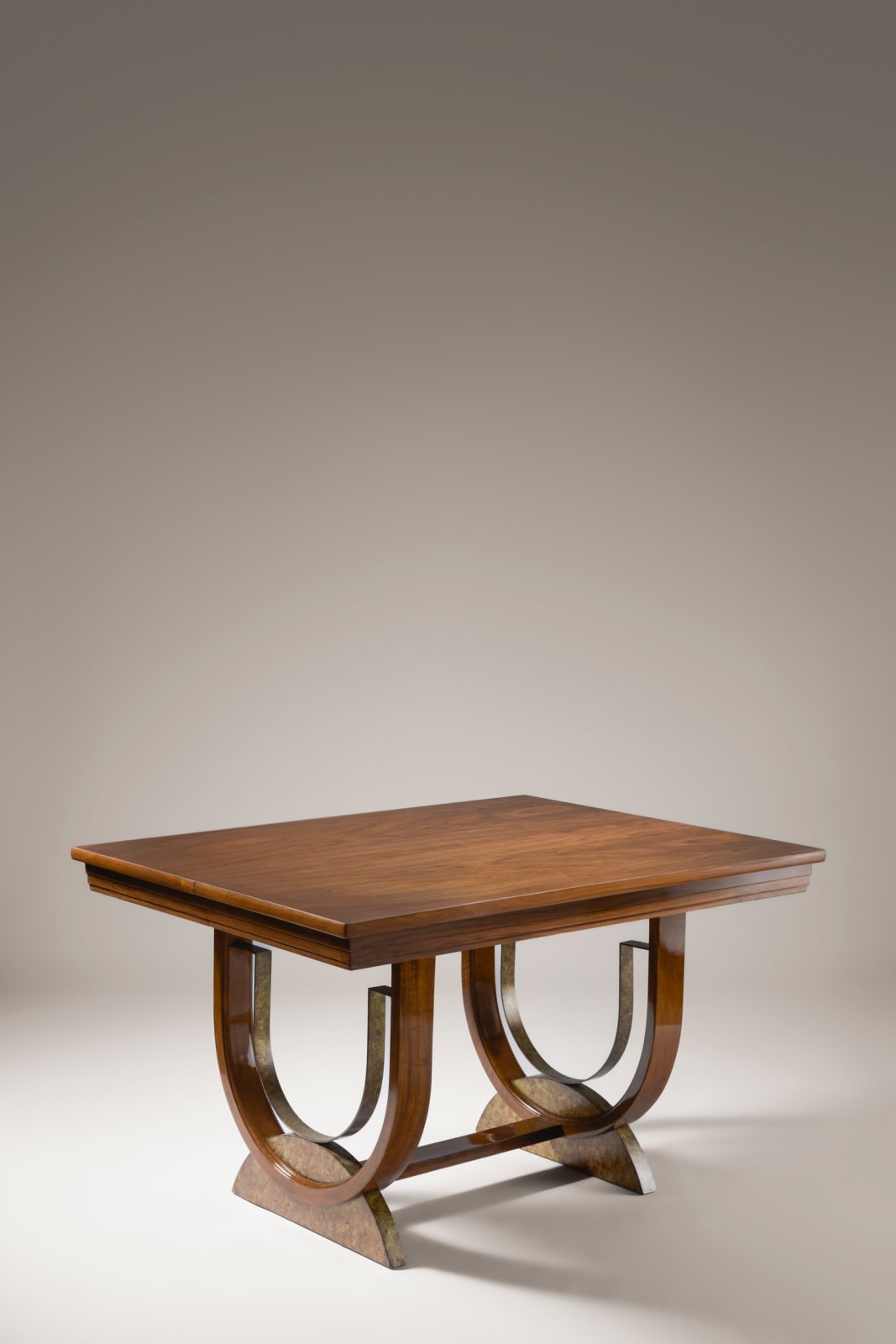 EUGÈNE PRINTZ, WALNUT DINING TABLE, c. 1935