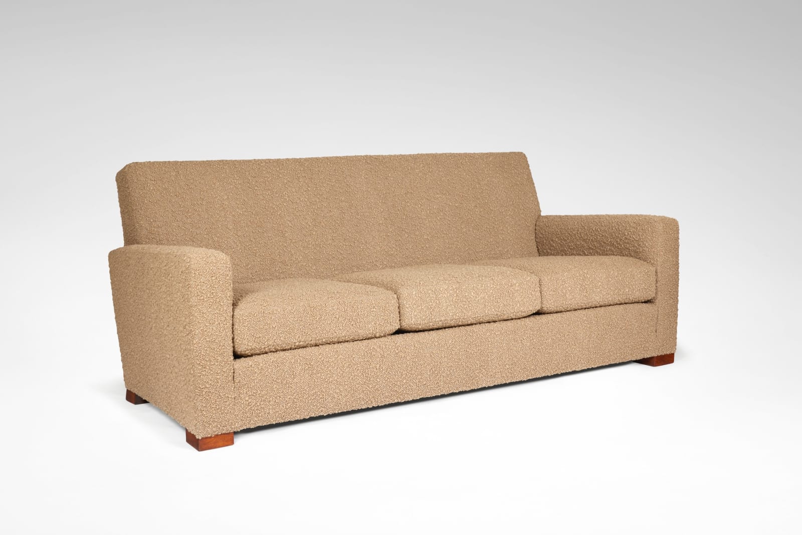 JULES LELEU, SOFA AND ARMCHAIRS, c. 1940