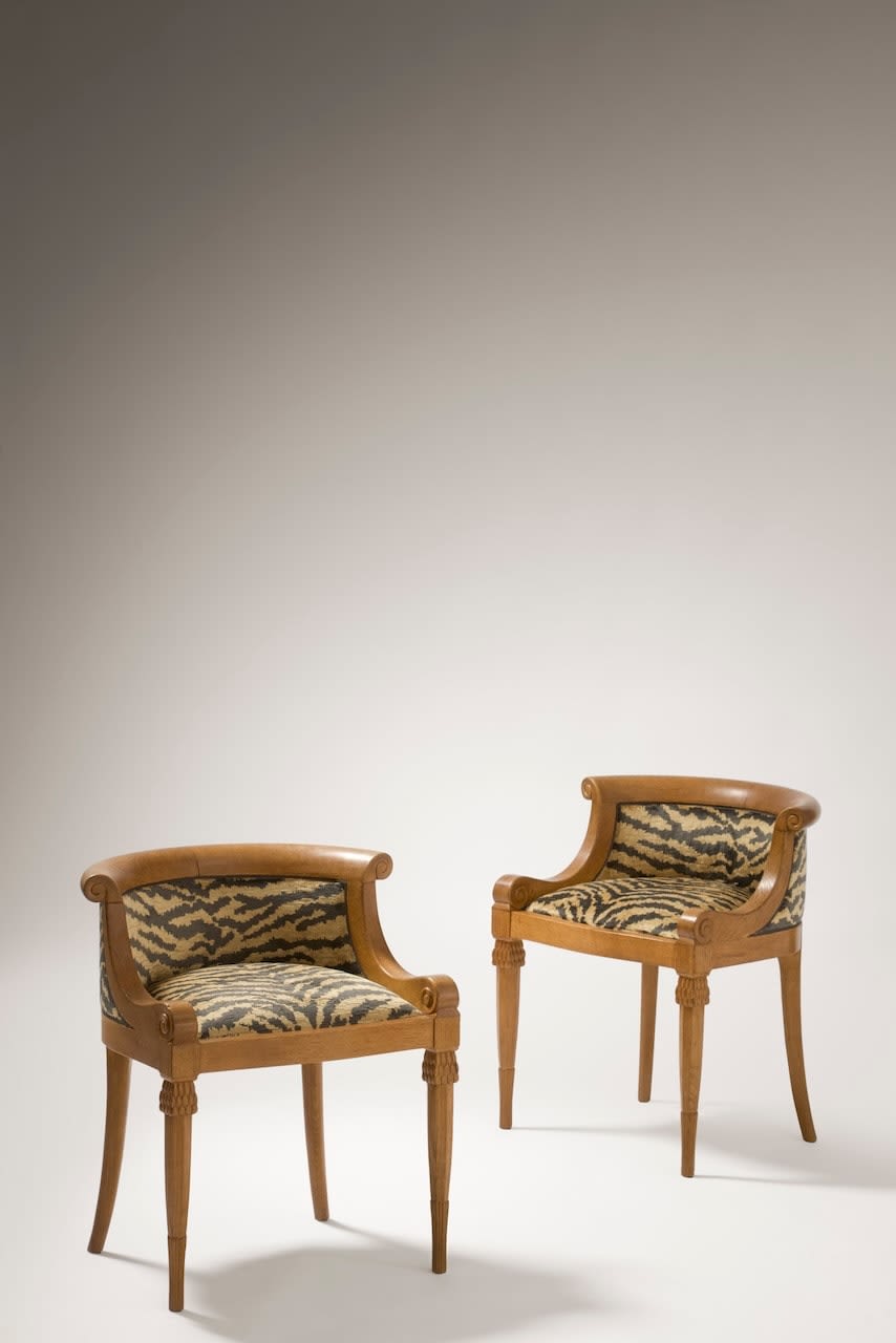 ARMAND-ALBERT RATEAU, Pair of armchairs, c. 1920-1925