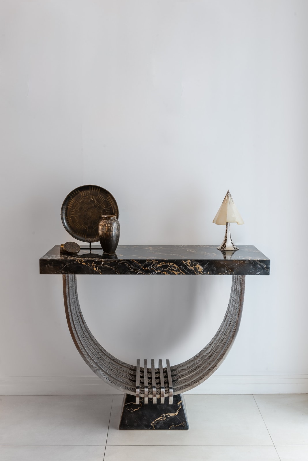EDGAR BRANDT, CONSOLE TABLE, c. 1930