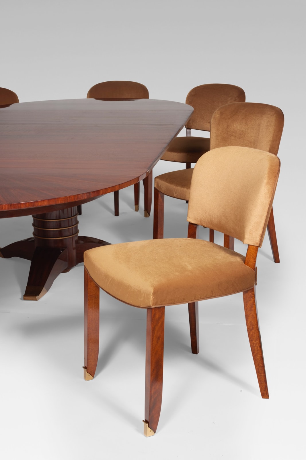 JULES LELEU, DINING TABLE, c. 1930