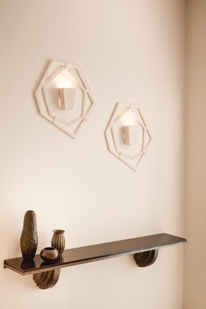 JEAN-MICHEL FRANK, PAIR OF WALL SCONCES, c. 1930