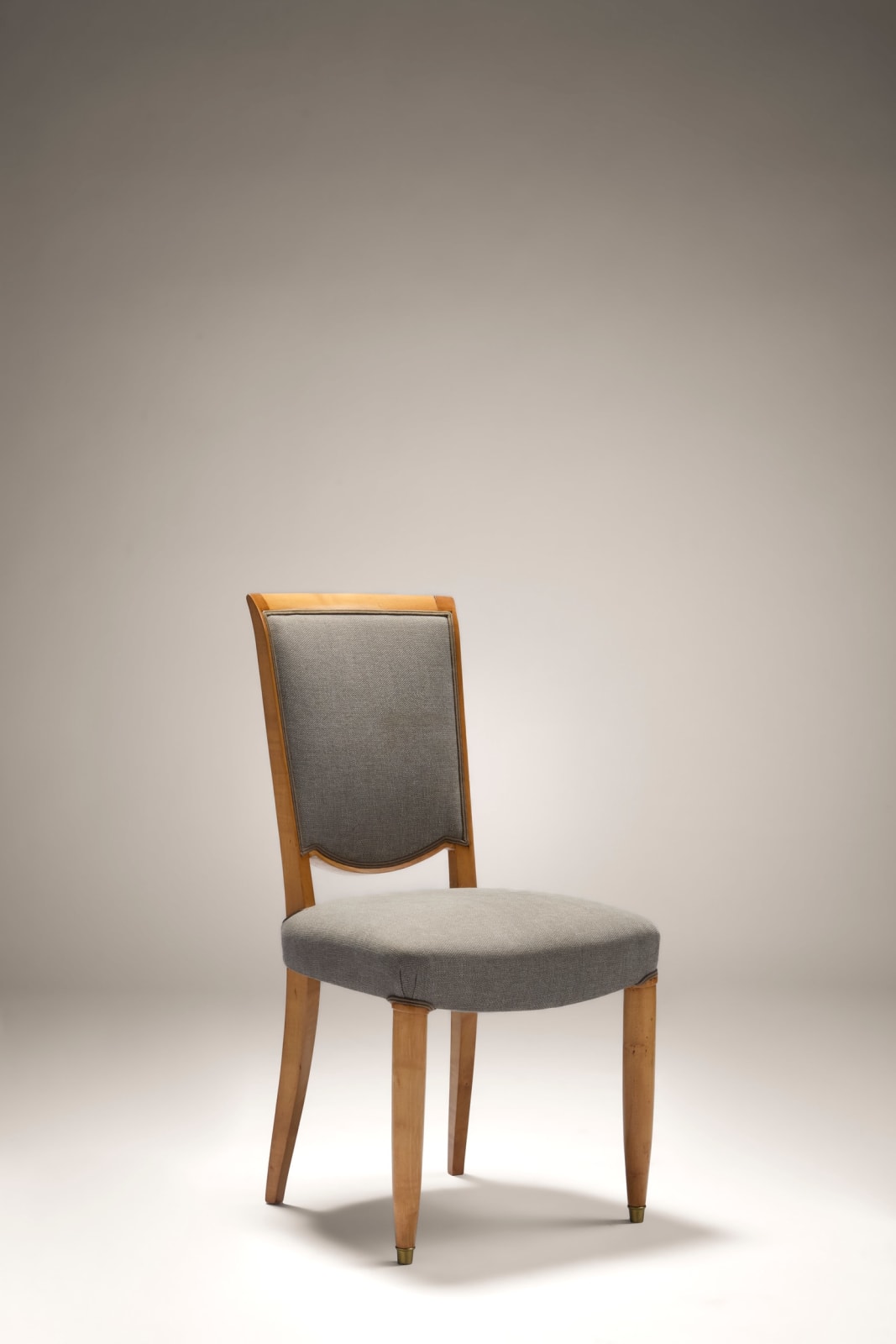 JULES LELEU, SET OF 4 CHAIRS, c. 1948