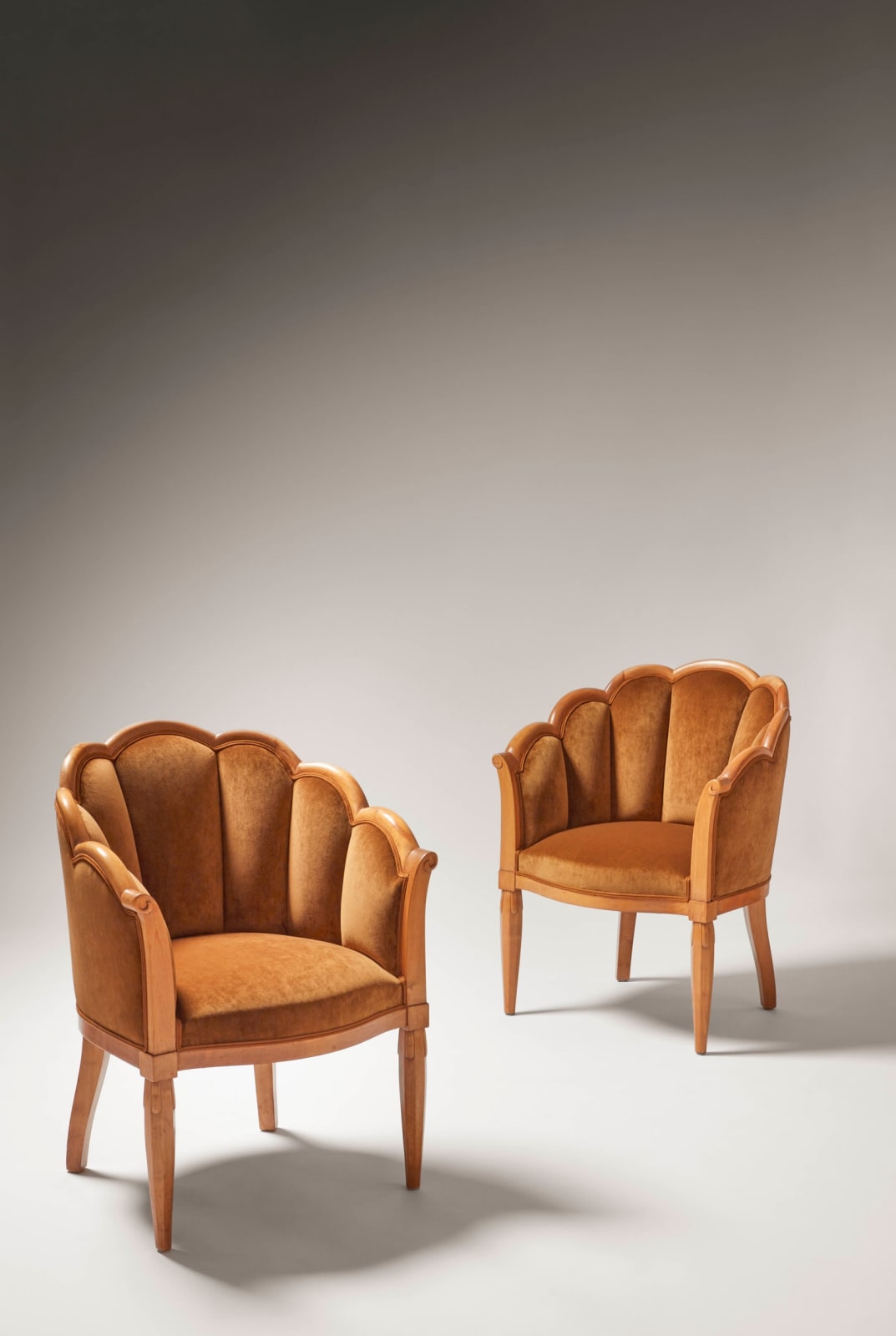 RENE PROU, PAIR OF ARMCHAIRS, c. 1926