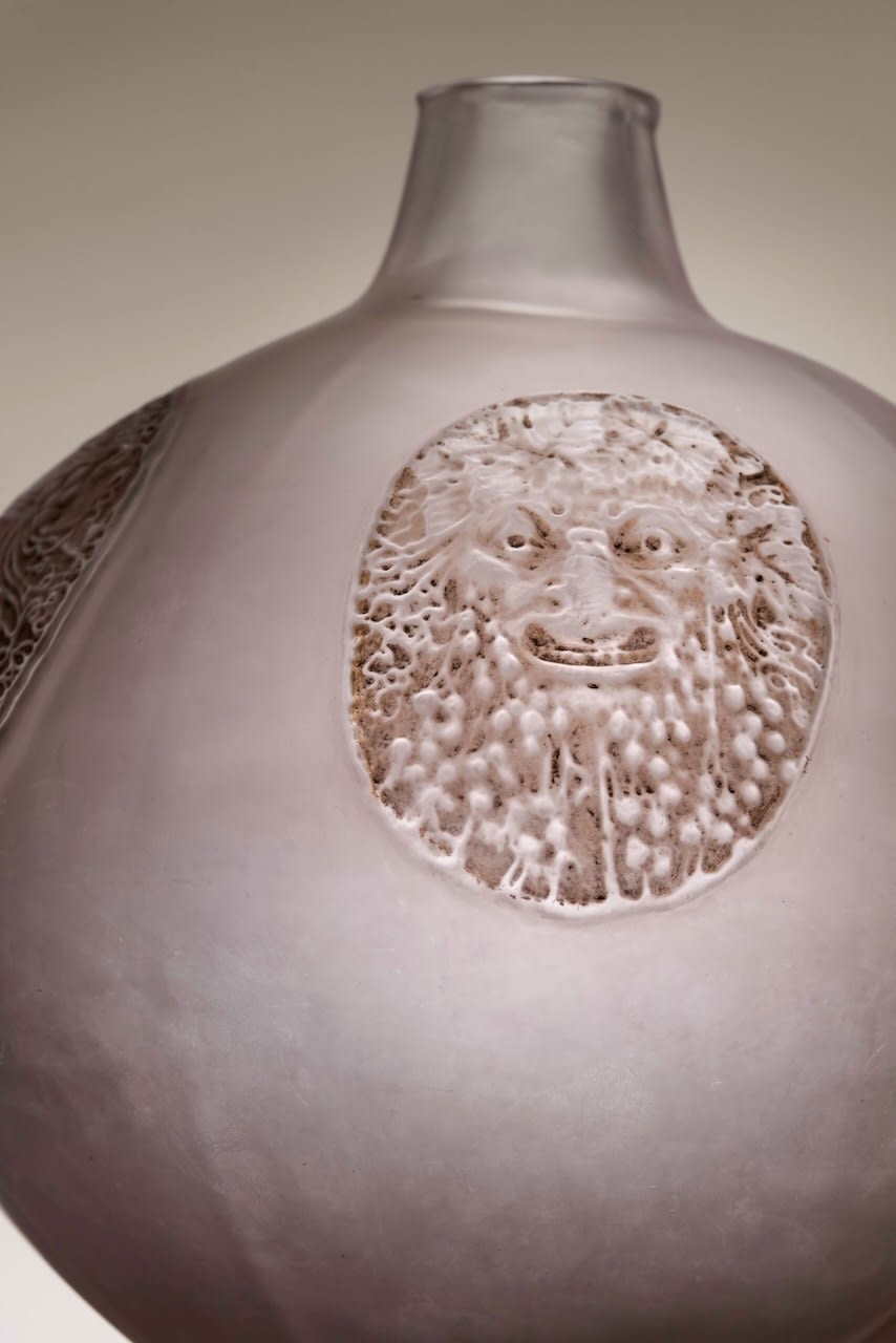 RENÉ LALIQUE, VASE 'QUATRE MASQUES', c. 1920