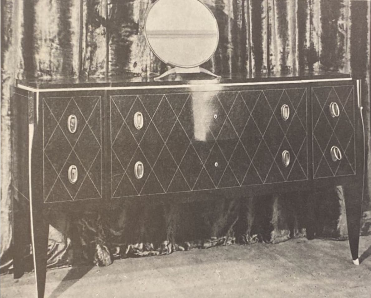 JACQUES-ÉMILE RUHLMANN, 'Antilope' MIRROR, c. 1922