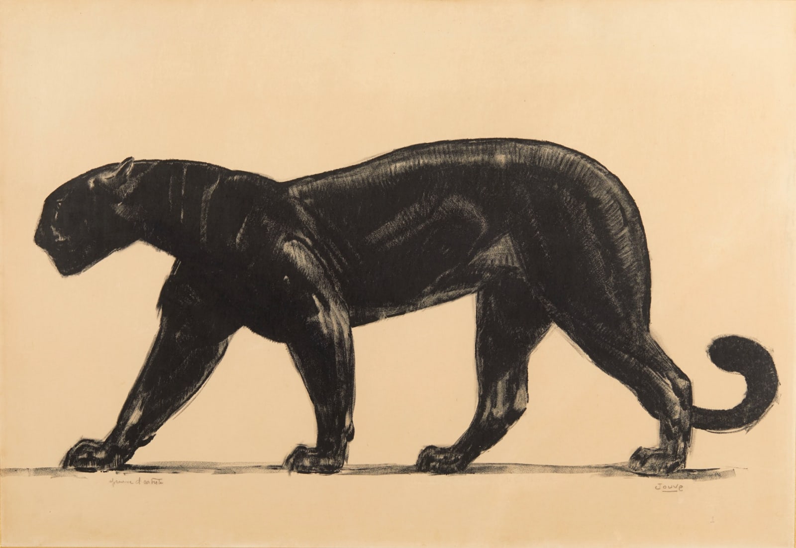 PAUL JOUVE, Panthère noire, c. 1922