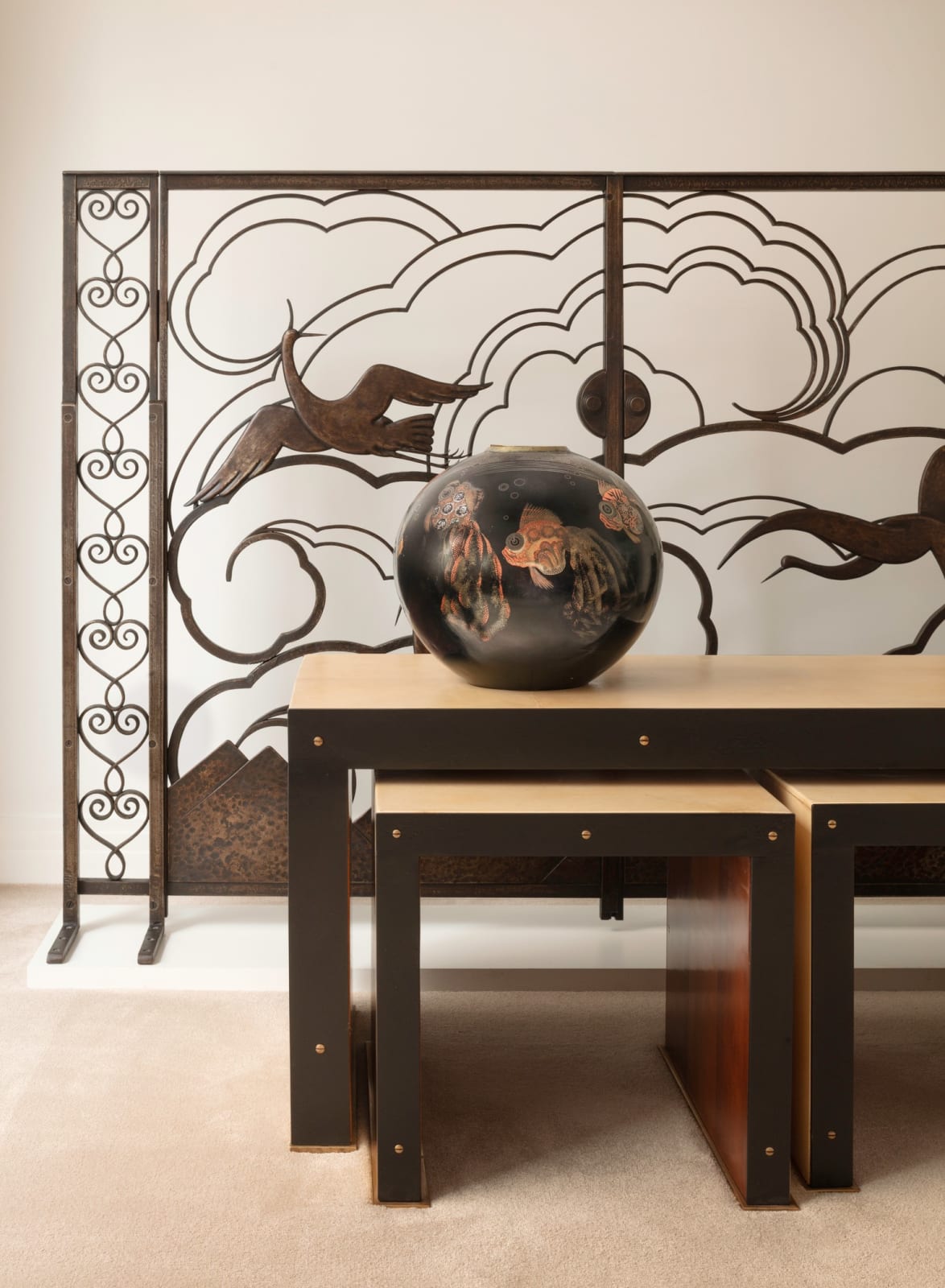 PAUL DUPRÉ-LAFON, NESTING TABLES, c. 1960
