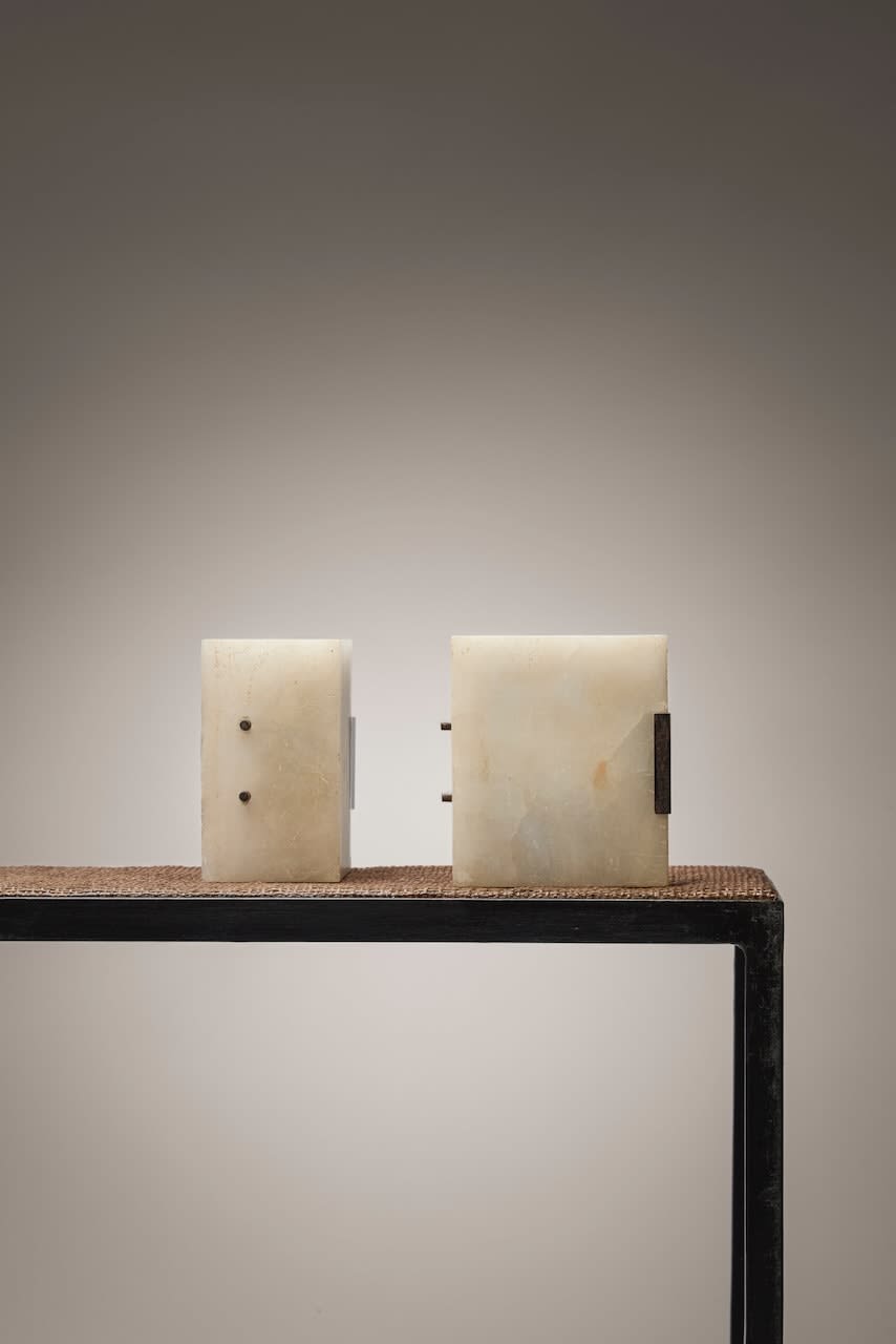 PIERRE CHAREAU, 'VEUILLEUSE AUVENT LP625' LAMP, 1926