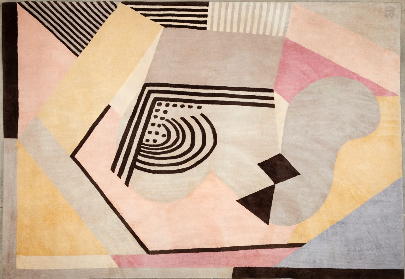 SONIA DELAUNAY, 'BUTTERFLY' RUG, c. 1980