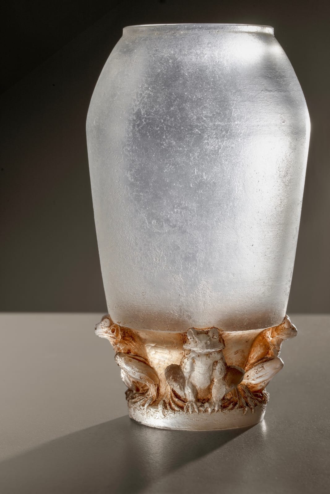 RENÉ LALIQUE, 'Four Frogs' Vase , c. 1920