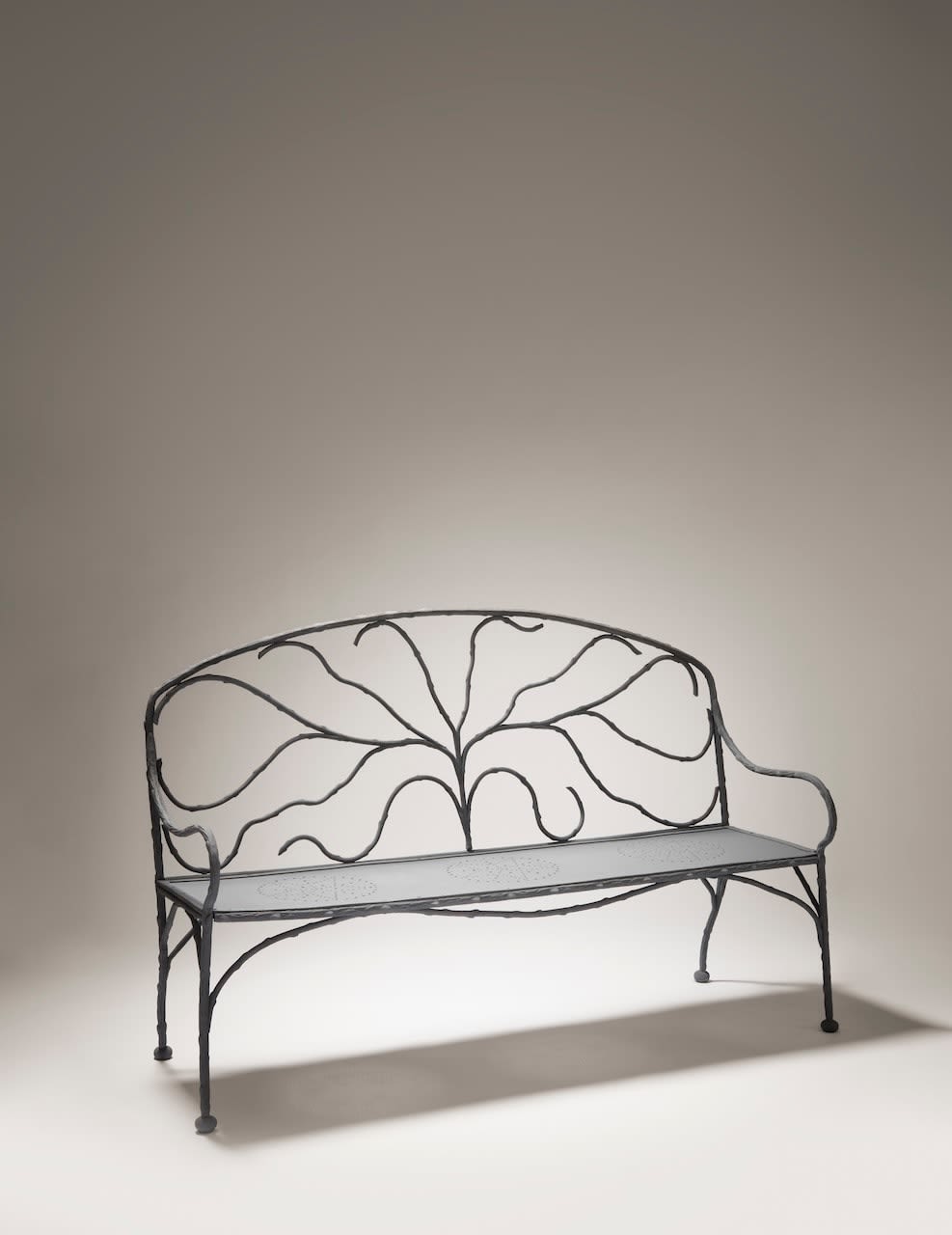 FONDERIE DURENNE, JEAN-MICHEL FRANK, Bench, c. 1940