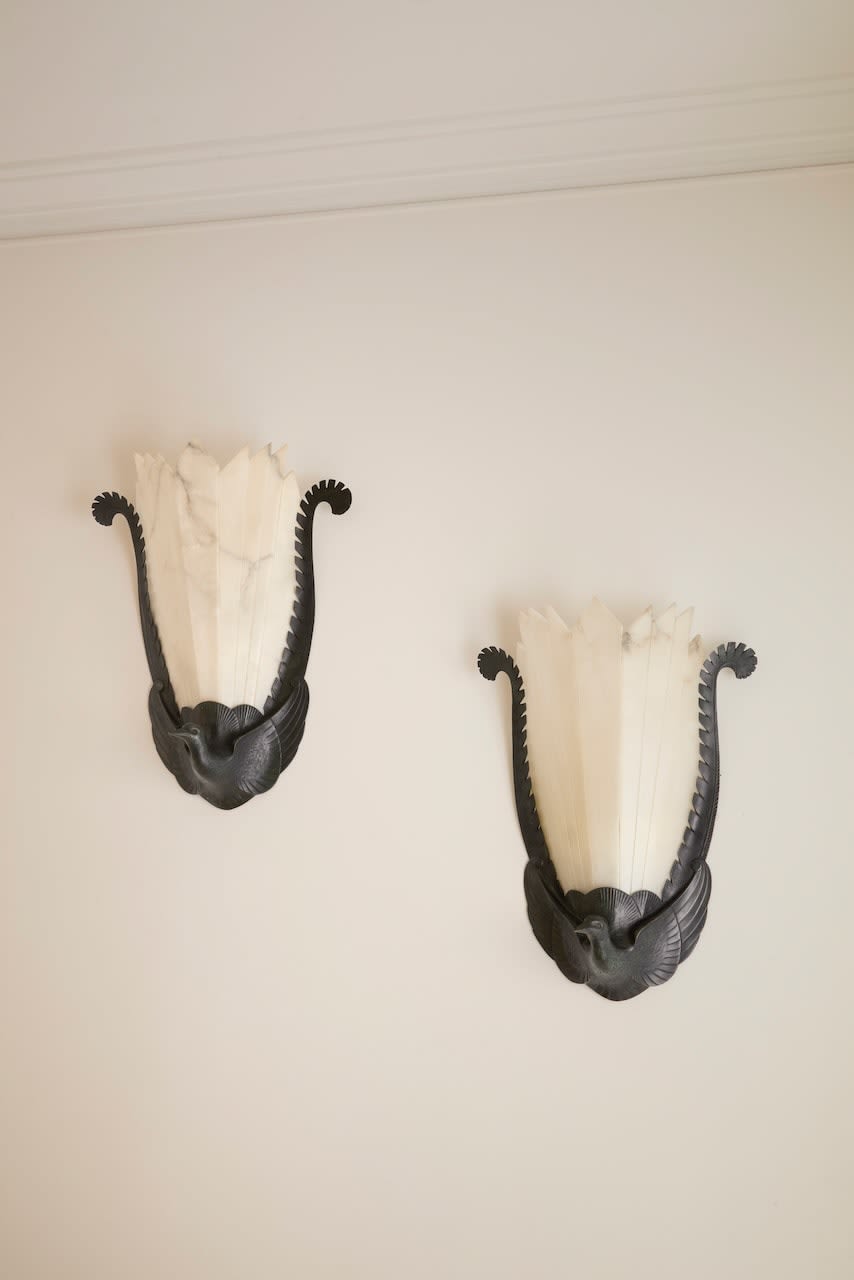 ALBERT CHEURET, Pair of sconces, c. 1925