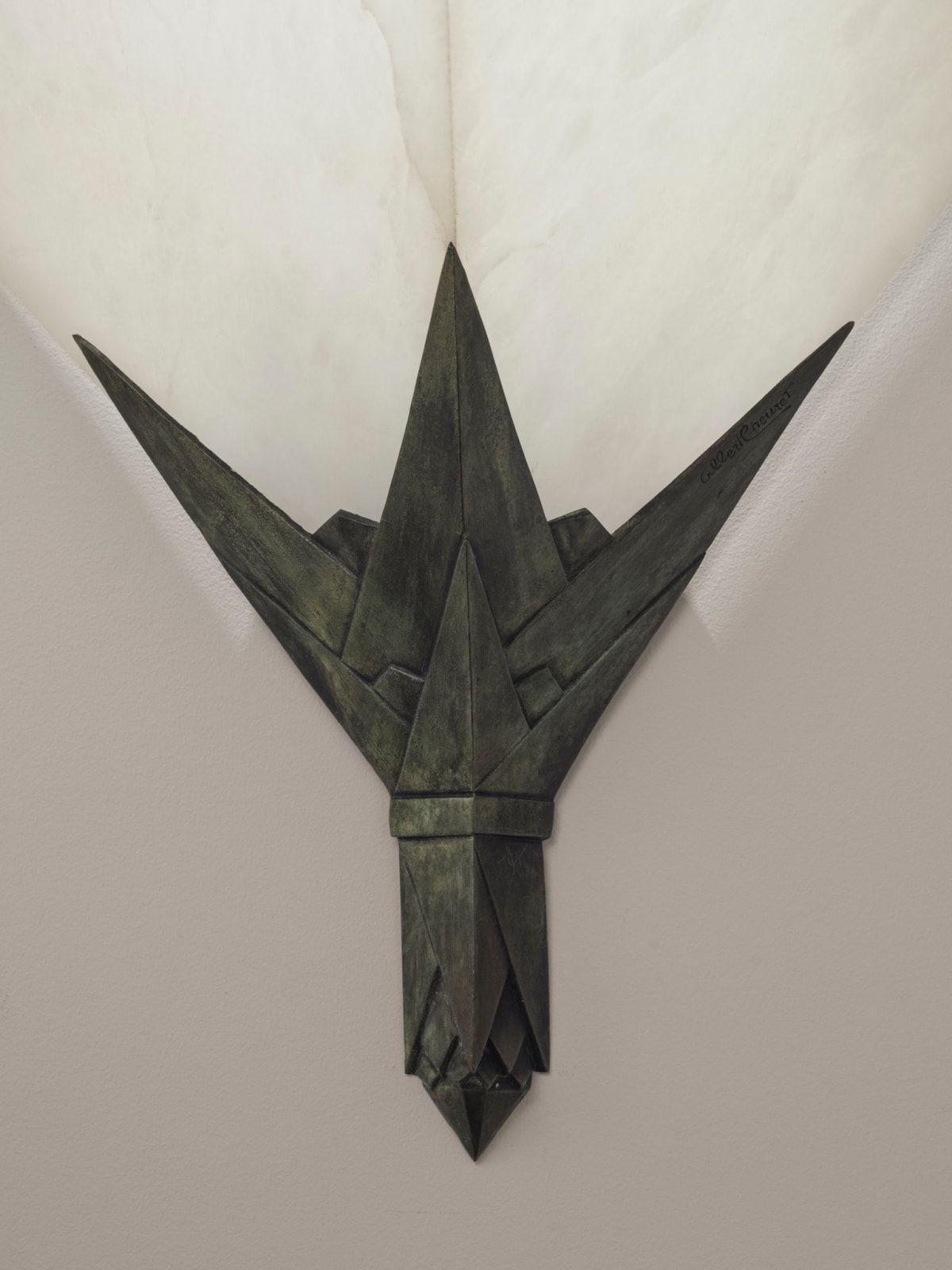 ALBERT CHEURET, Pair of 'Fleurs' wall light , c. 1940