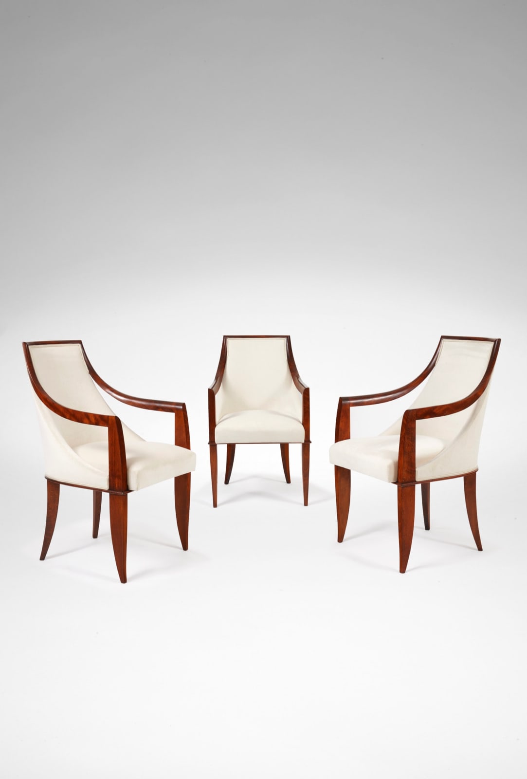 DOMINIQUE, THREE ARMCHAIRS, c. 1930