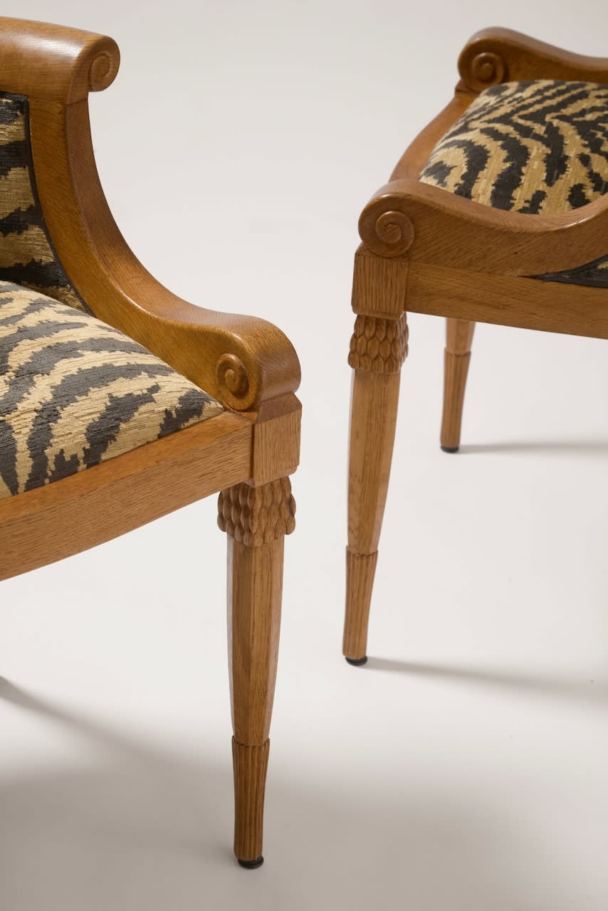 ARMAND-ALBERT RATEAU, Pair of armchairs, c. 1920-1925