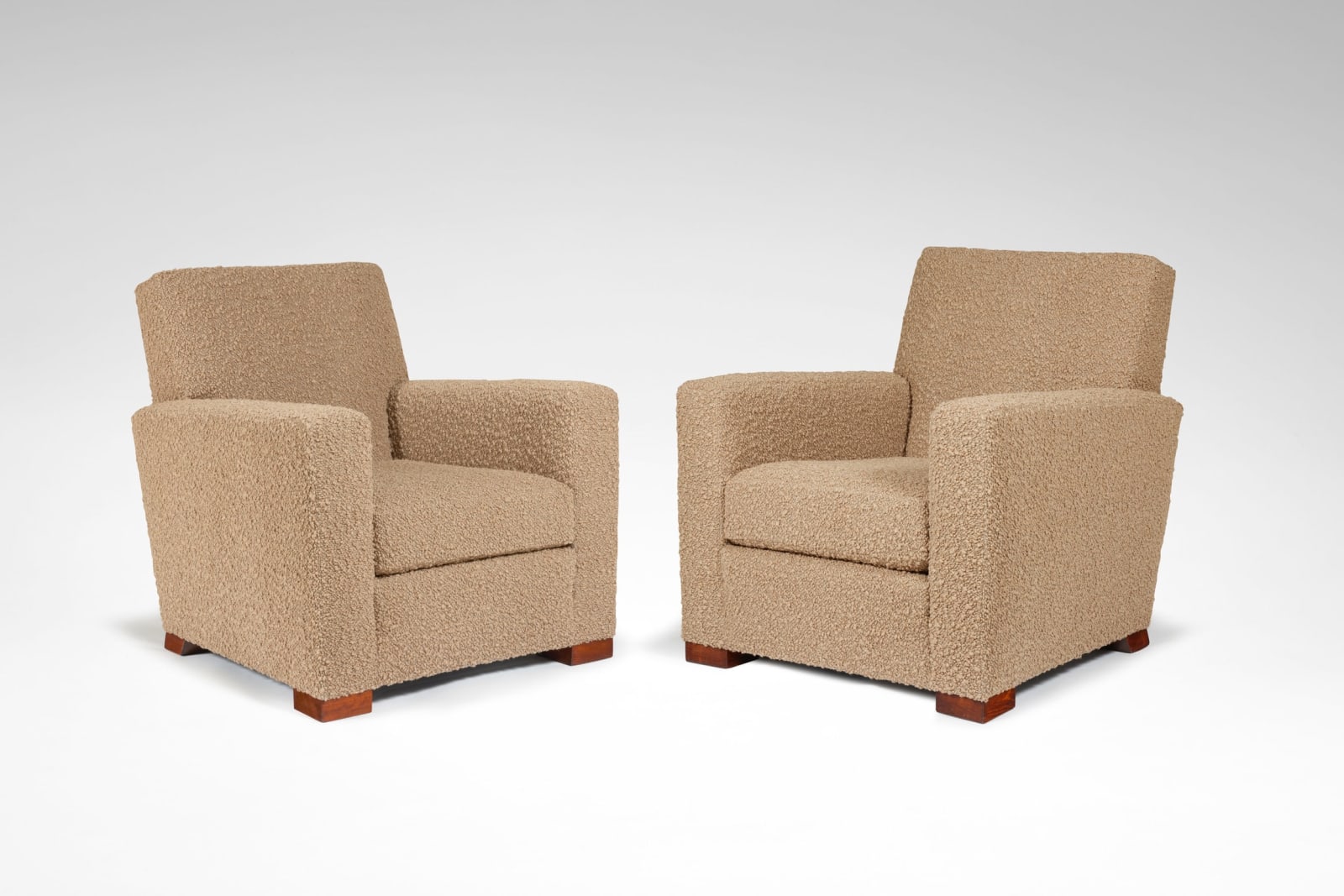JULES LELEU, SOFA AND ARMCHAIRS, c. 1940