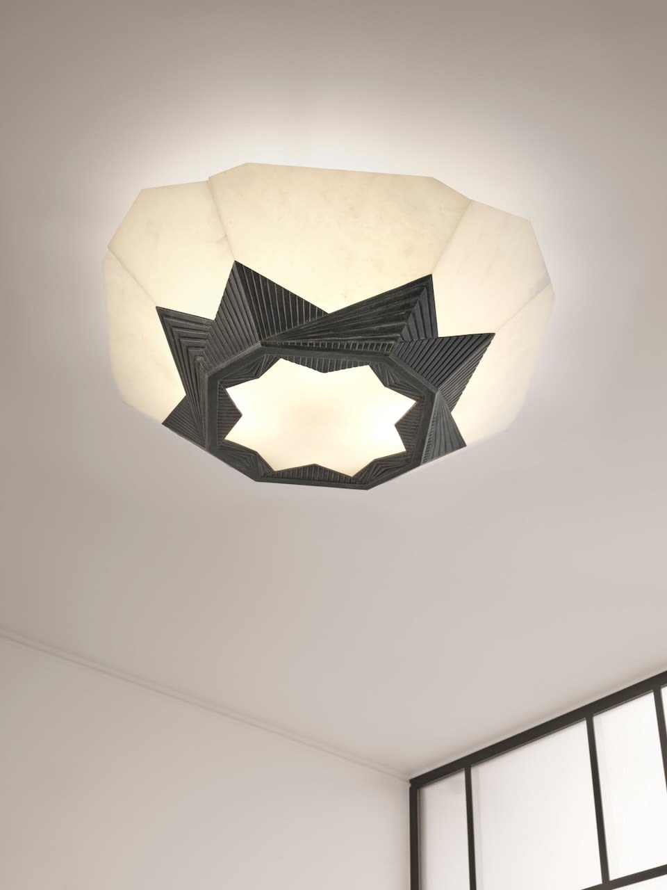 ALBERT CHEURET, Ceiling light, c. 1925