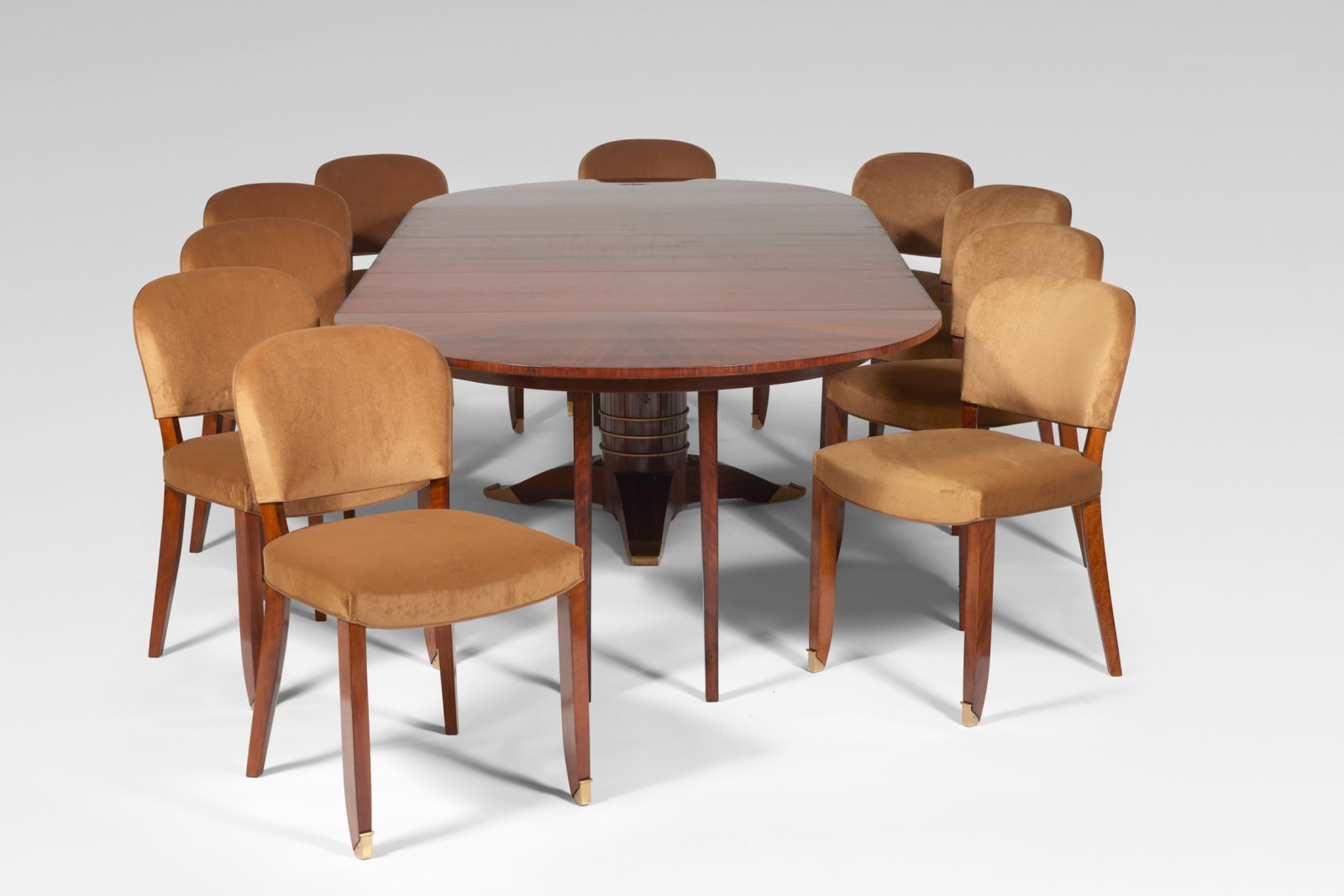 JULES LELEU, DINING TABLE, c. 1930