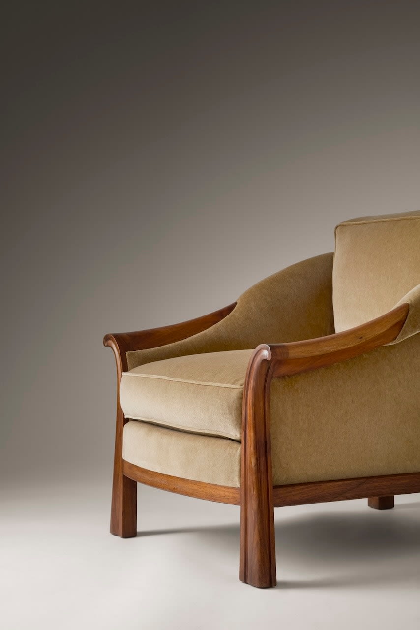 PIERRE CHAREAU, PAIR OF ARMCHAIRS 'SN 37' MODEL, c. 1930
