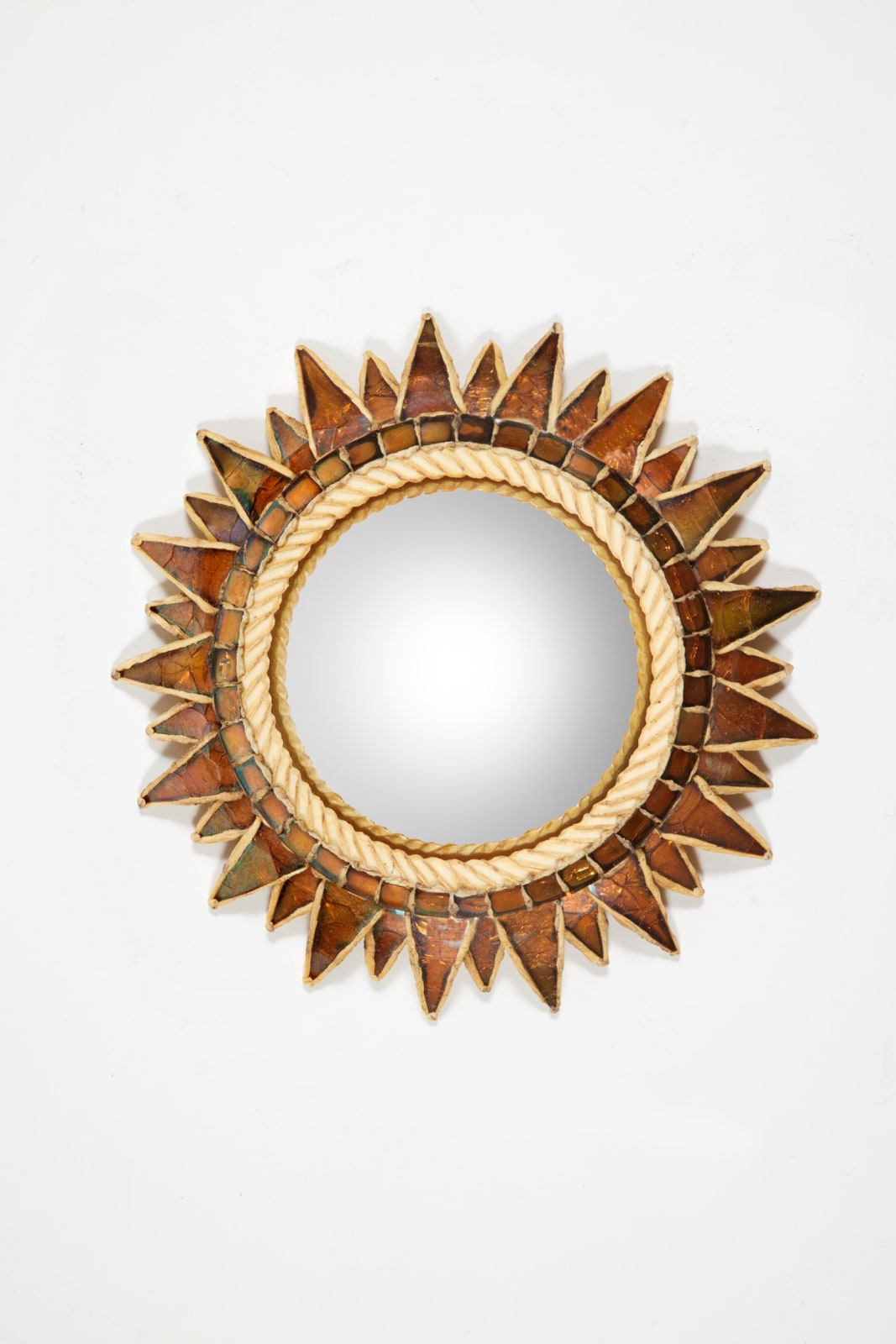 LINE VAUTRIN, 'SOLEIL A POINTES N°1' MIRROR, c. 1950