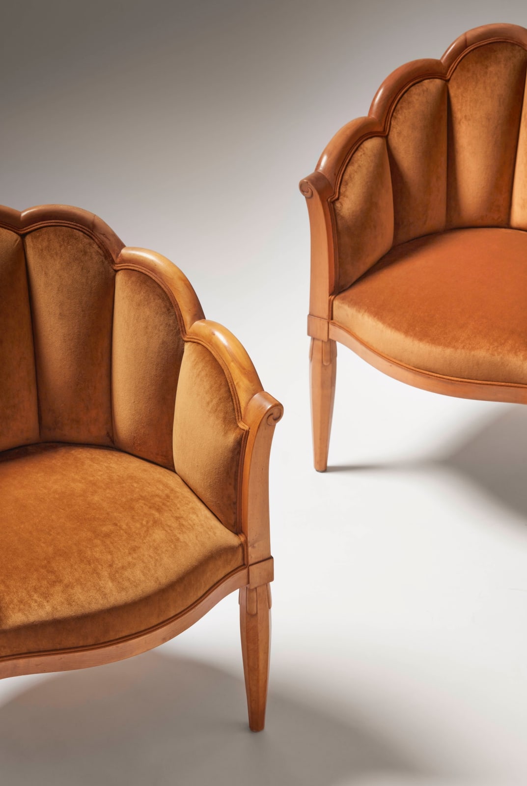 RENE PROU, PAIR OF ARMCHAIRS, c. 1926
