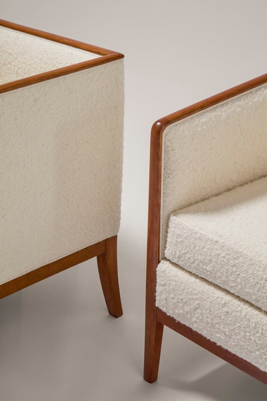 JEAN-MICHEL FRANK, PAIR OF ARMCHAIRS , c. 1928