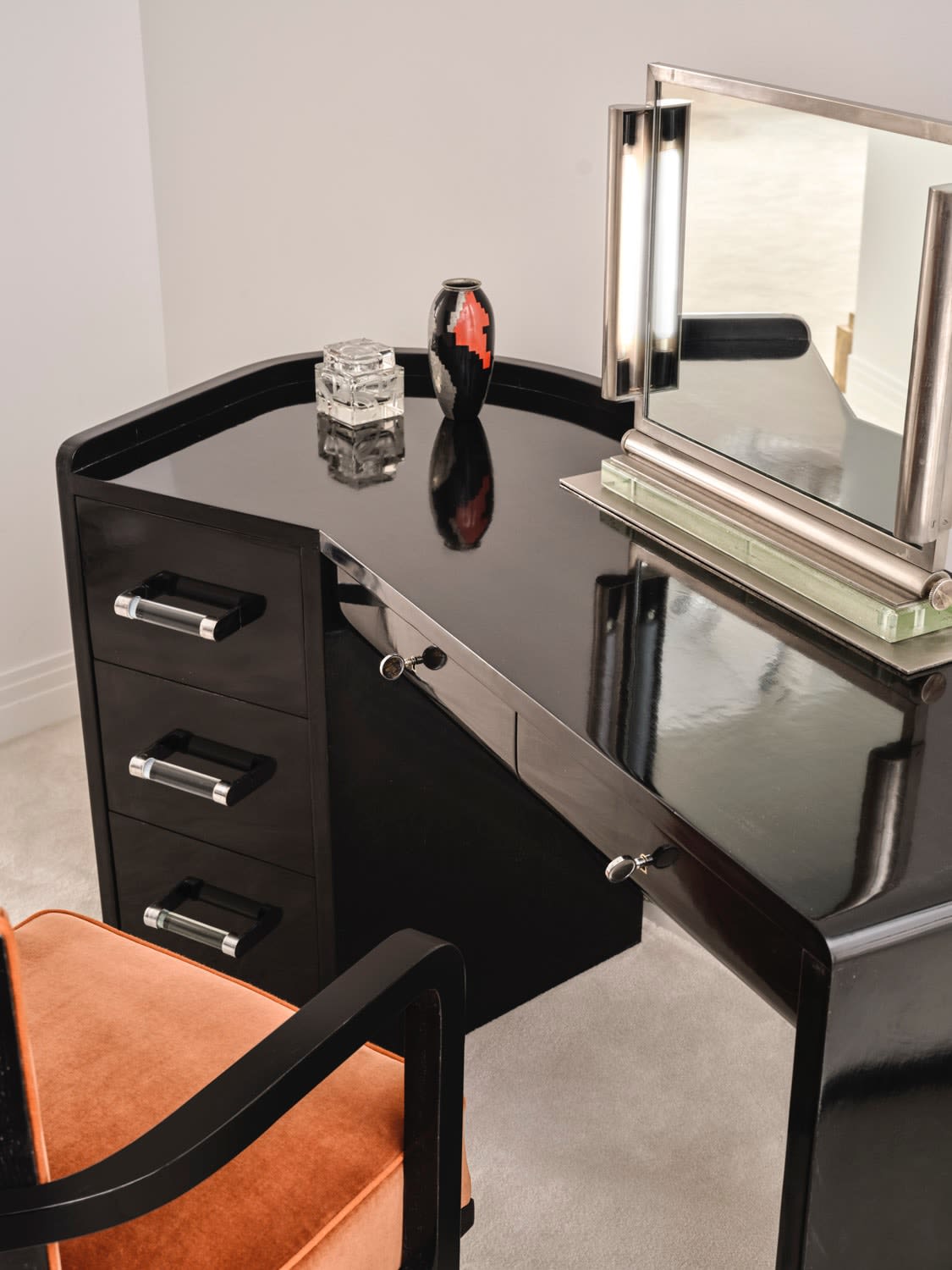 JACQUES ADNET, DESK, c. 1930
