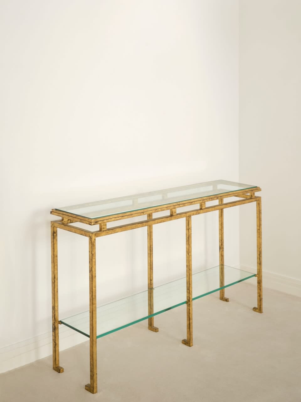GILBERT POILLERAT, CONSOLE, c. 1972