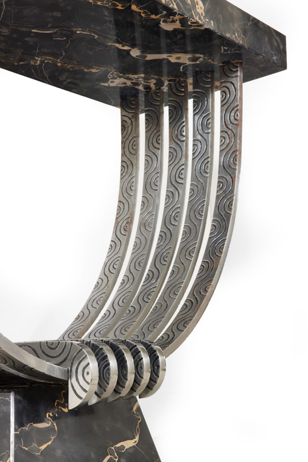 EDGAR BRANDT, CONSOLE TABLE, c. 1930
