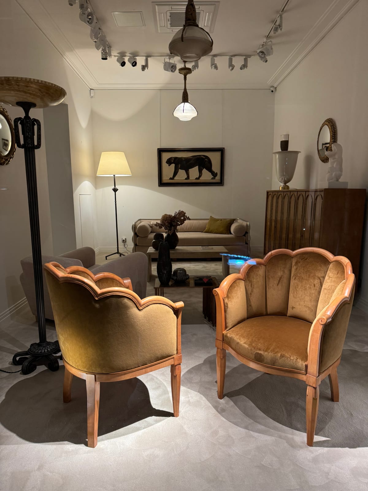 RENE PROU, PAIR OF ARMCHAIRS, c. 1926