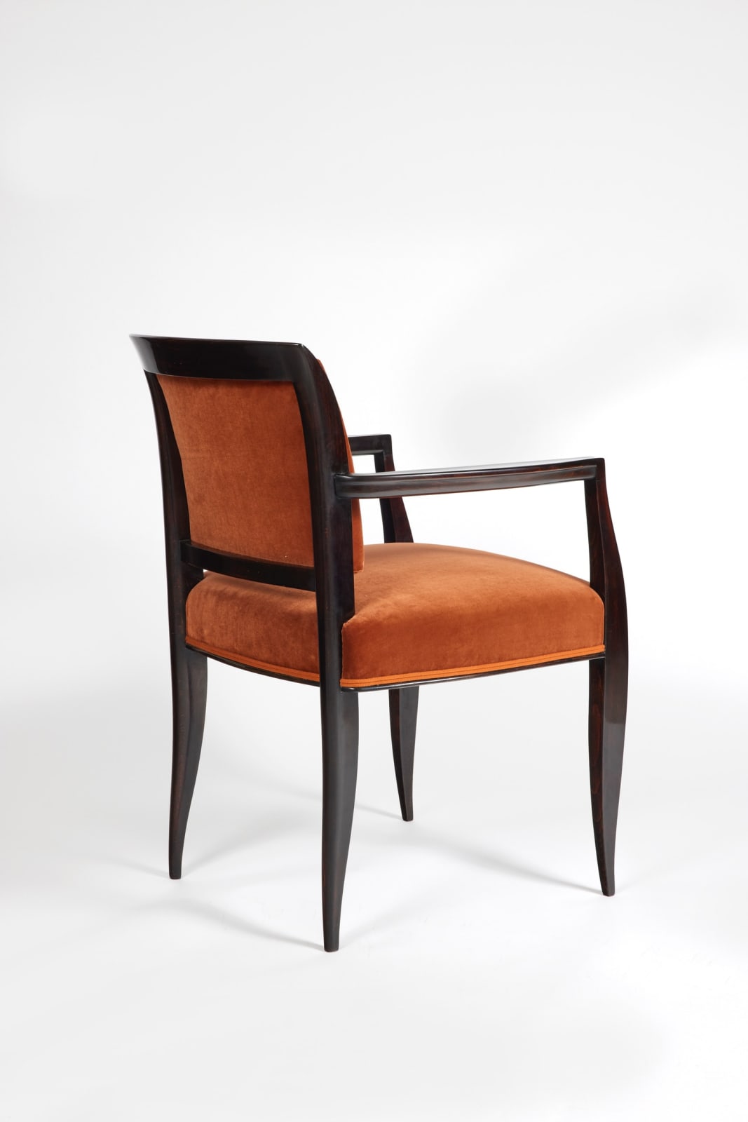 ALFRED PORTENEUVE, TWO ARMCHAIRS AND SIX CHAIRS, c. 1930