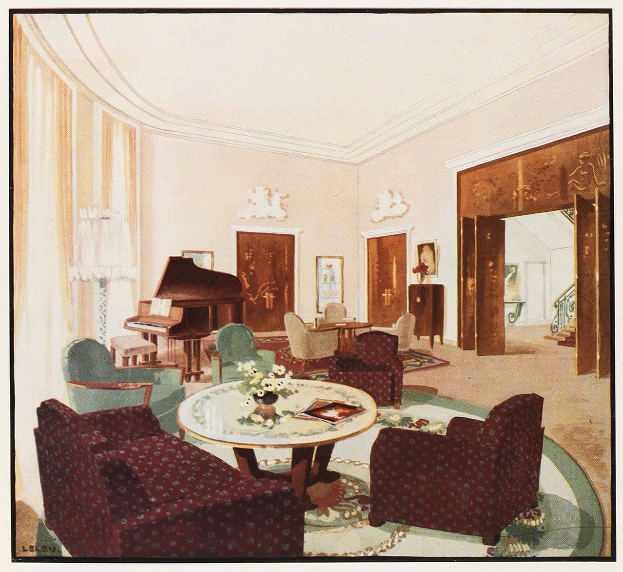JULES LELEU, SOFA , c. 1950