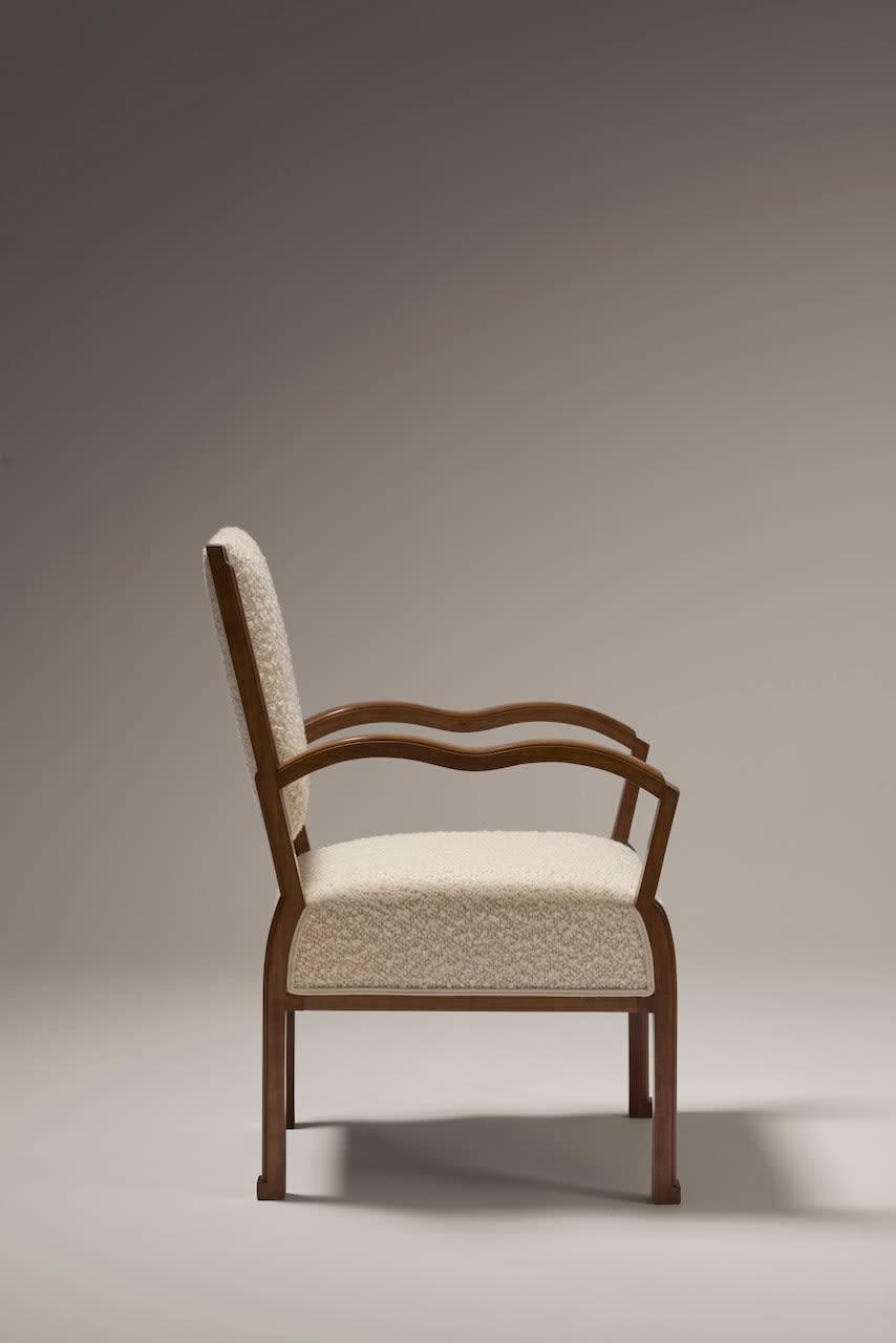 EUGÈNE PRINTZ, PAIR OF GEOMETRICAL ARMCHAIRS, c. 1928