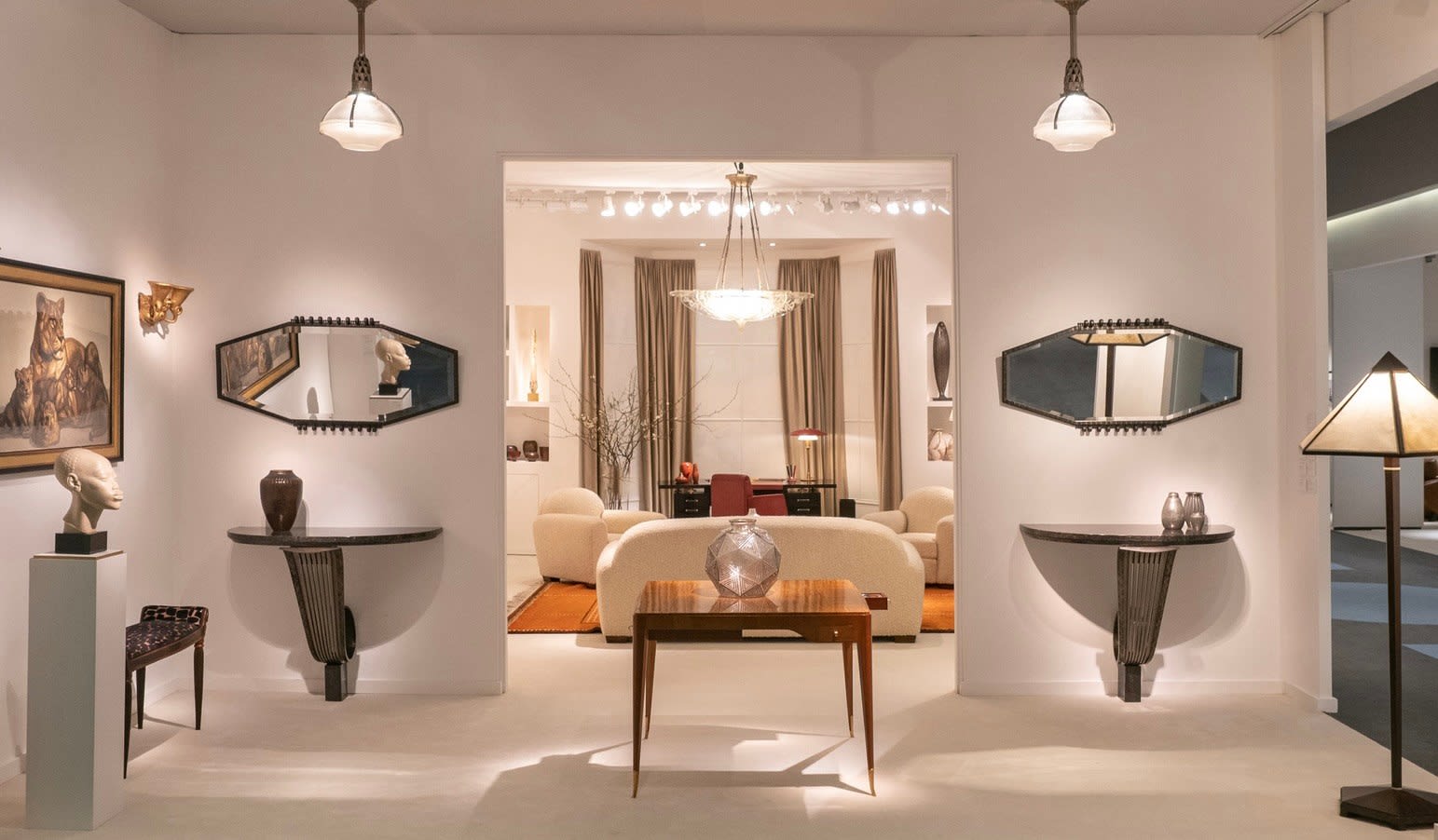R. SUBES & J.-E. RUHLMANN, PAIR OF CONSOLES, c. 1929