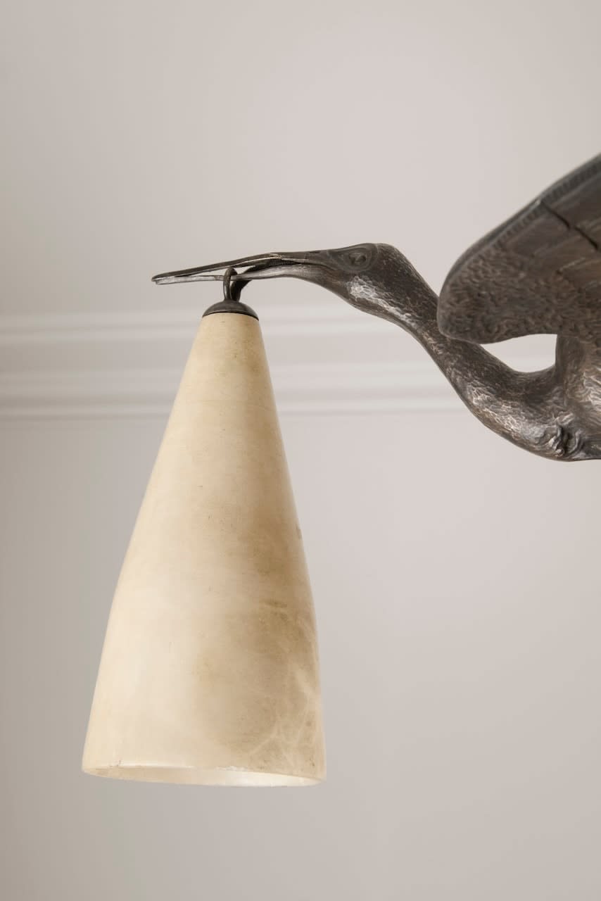 ALBERT CHEURET, Chandelier 'Trois Cigognes' , c. 1925
