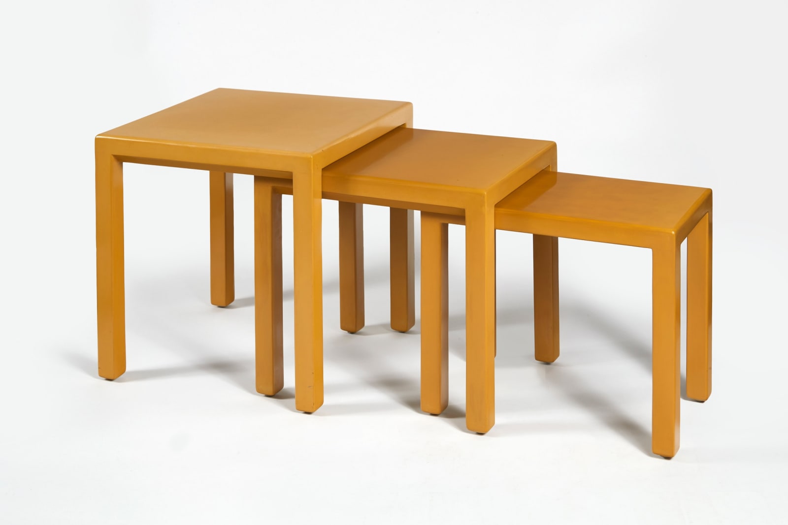JEAN DUNAND, NESTING TABLES, c. 1928