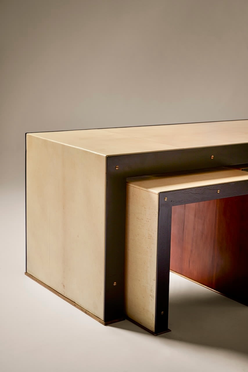 PAUL DUPRÉ-LAFON, NESTING TABLES, c. 1960