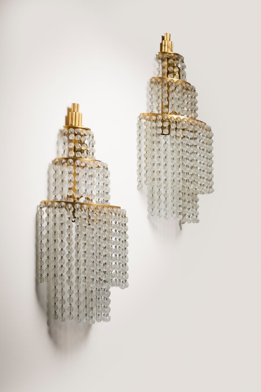 JACQUES-ÉMILE RUHLMANN, Pair of sconces , c. 1925