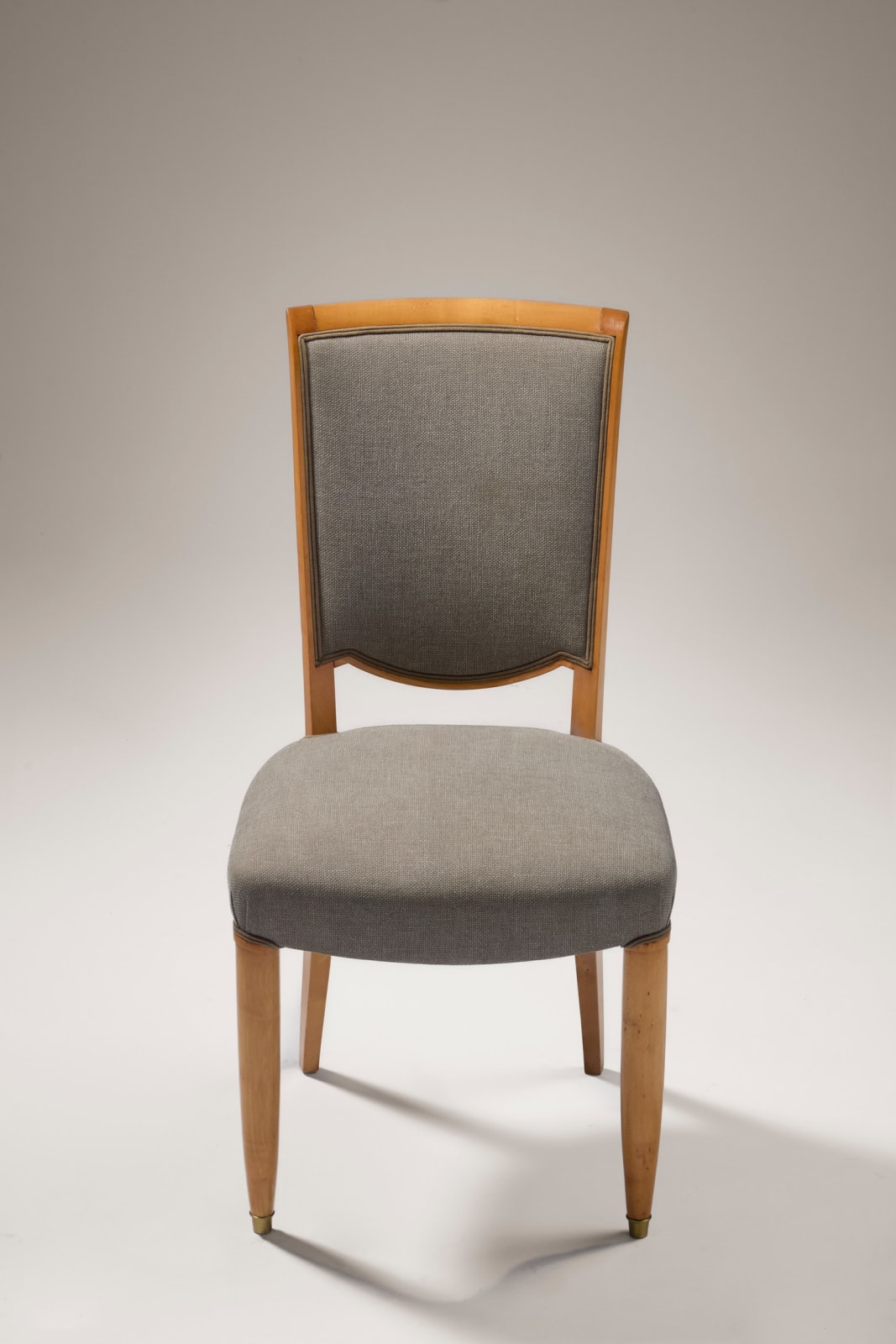 JULES LELEU, SET OF 4 CHAIRS, c. 1948