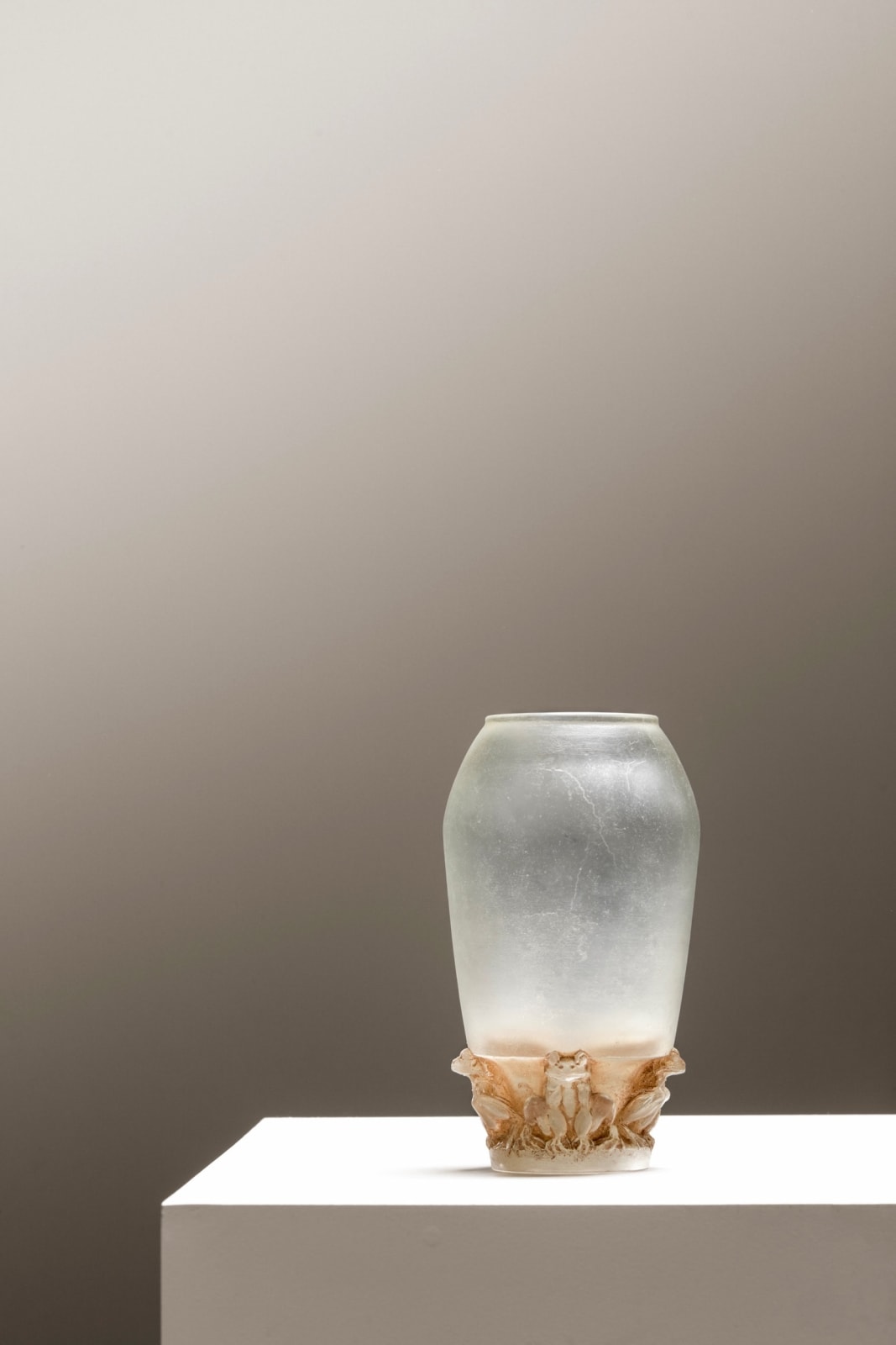 RENÉ LALIQUE, 'Four Frogs' Vase , c. 1920