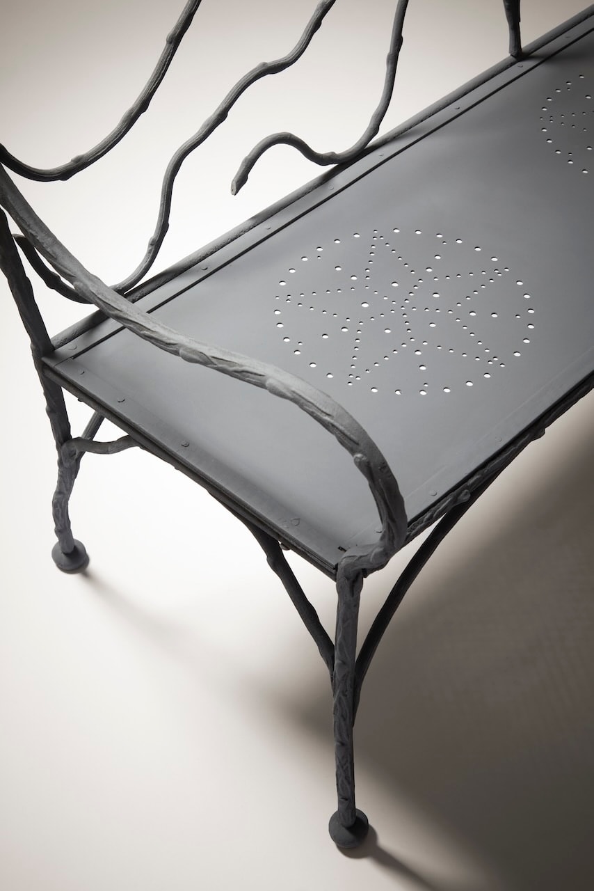 FONDERIE DURENNE, JEAN-MICHEL FRANK, Bench, c. 1940