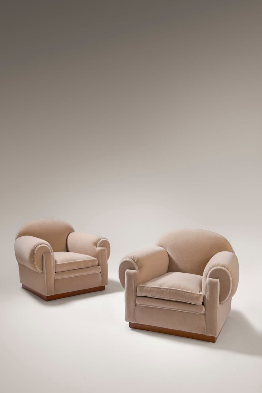 DOMINIQUE, Pair of armchairs , c. 1930