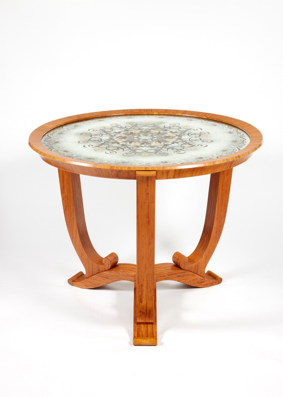 JULES LELEU, PEDESTAL TABLE, c. 1940