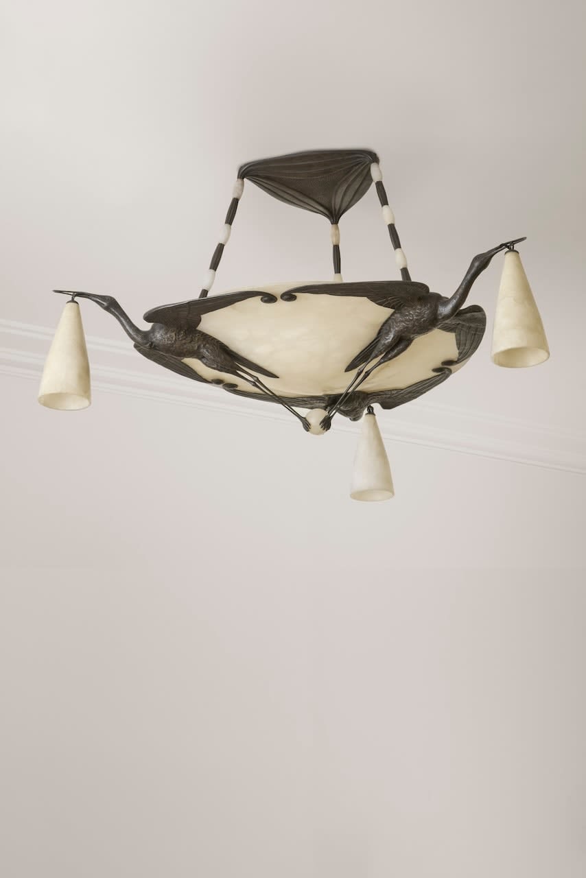 ALBERT CHEURET, Chandelier 'Trois Cigognes' , c. 1925