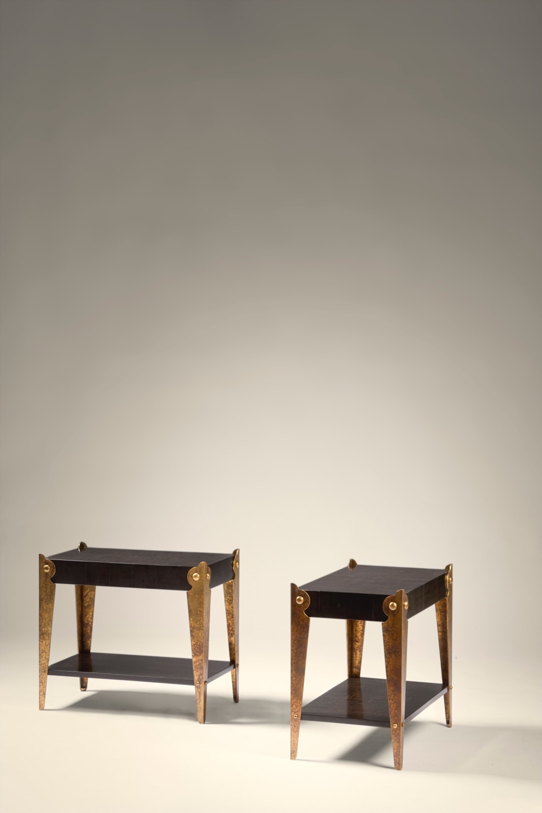EUGÈNE PRINTZ, PAIR OF SIDE TABLES, c. 1937