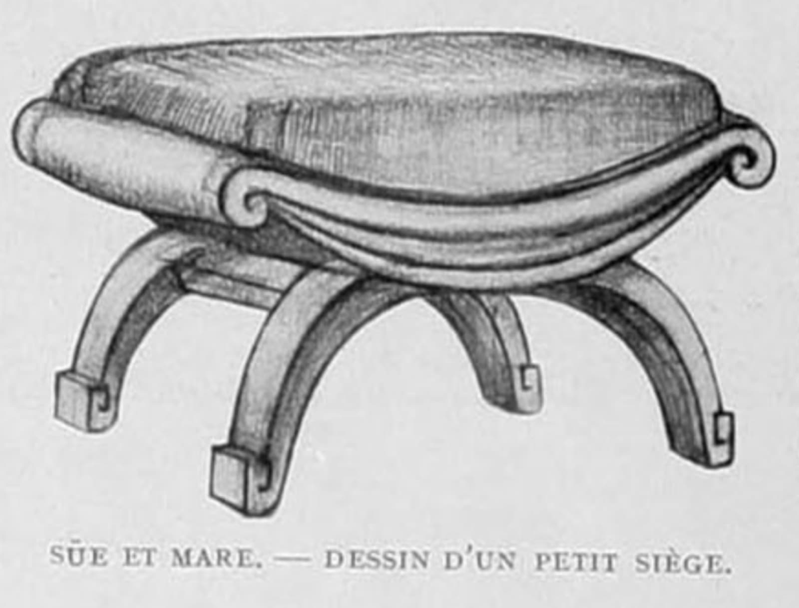 SÜE & MARE, STOOL, c. 1921