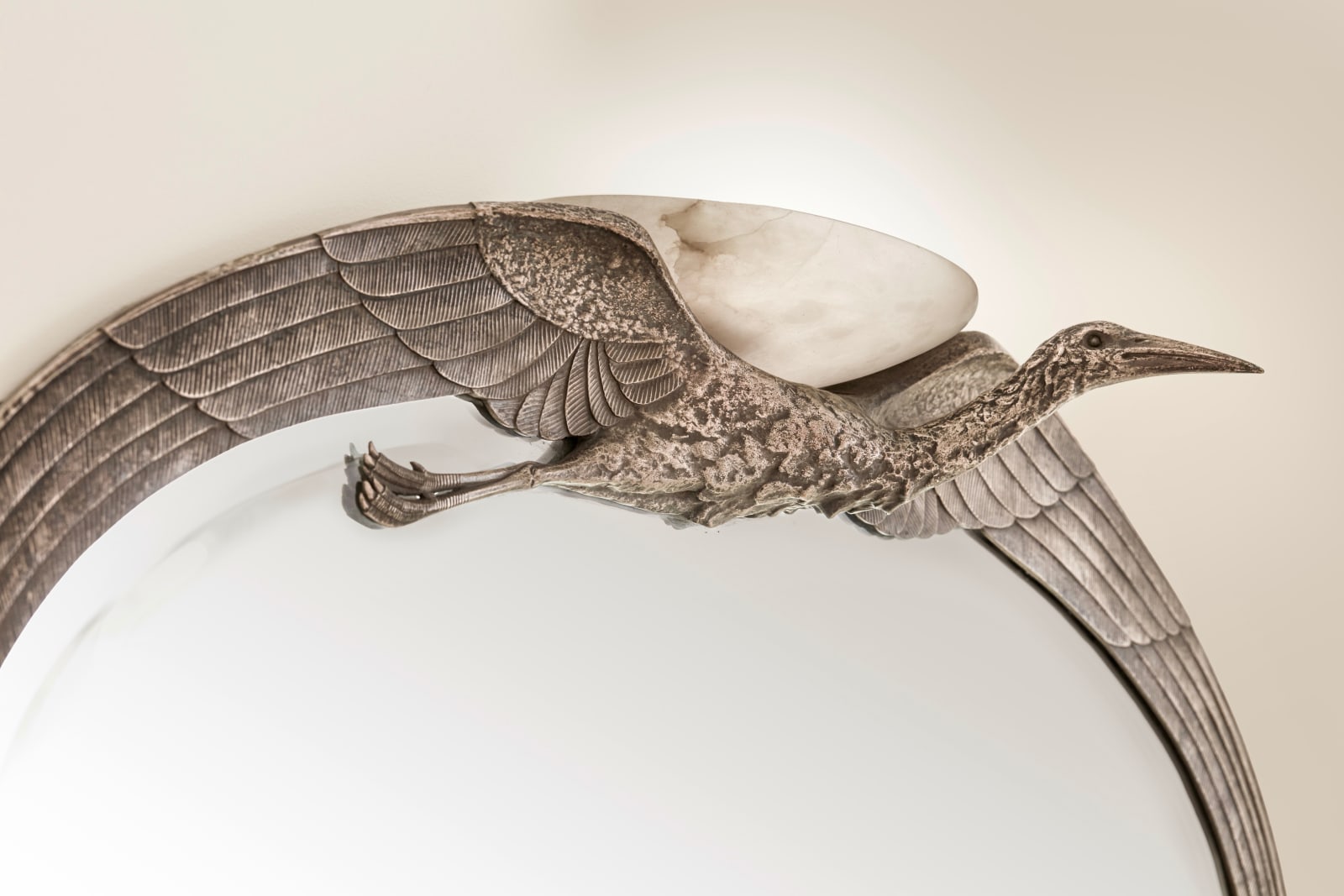 ALBERT CHEURET, 'Cigogne' Mirror , c. 1925