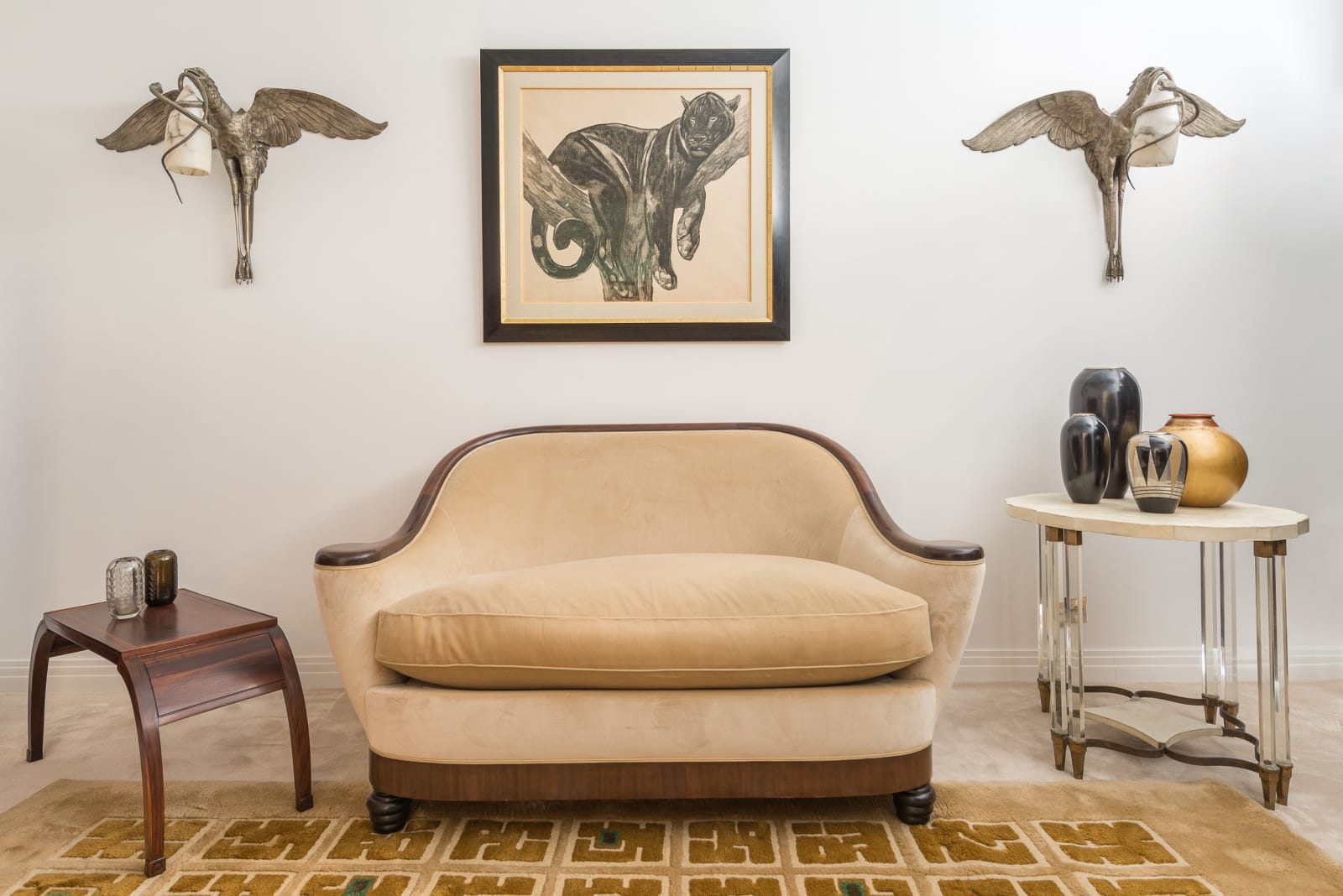 ANDRE GROULT, SOFA, c. 1920